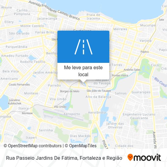 Rua Passeio Jardins De Fátima mapa