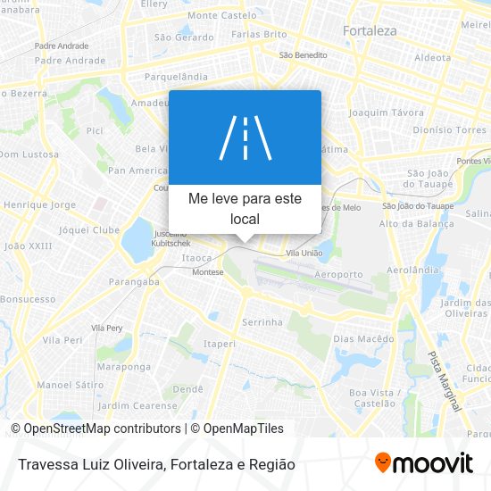 Travessa Luiz Oliveira mapa