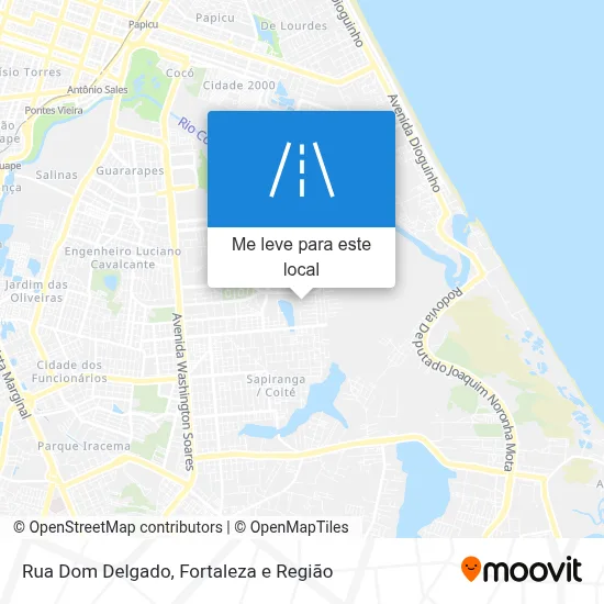 Rua Dom Delgado mapa