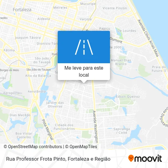 Rua Professor Frota Pinto mapa