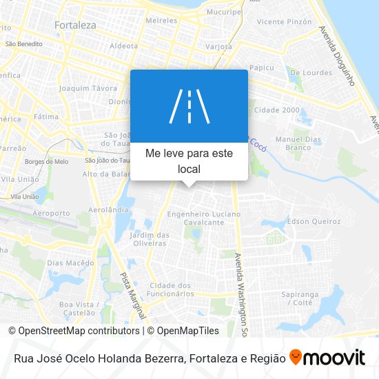Rua José Ocelo Holanda Bezerra mapa