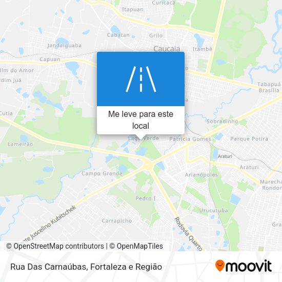 Rua Das Carnaúbas mapa
