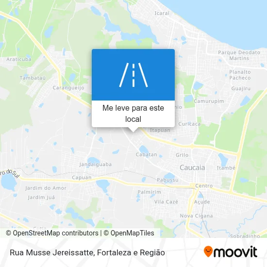 Rua Musse Jereissatte mapa