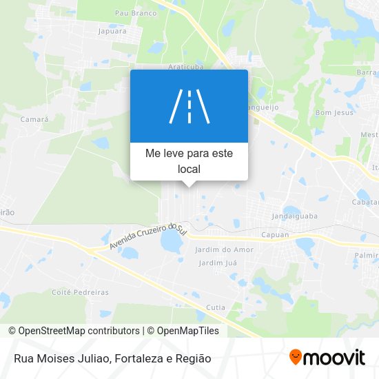 Rua Moises Juliao mapa