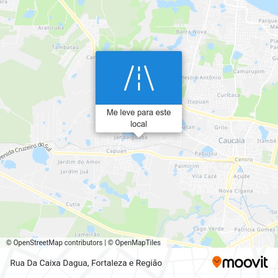 Rua Da Caixa Dagua mapa