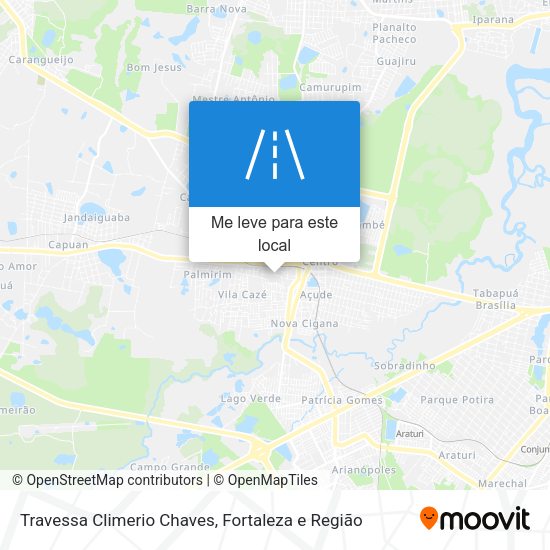 Travessa Climerio Chaves mapa