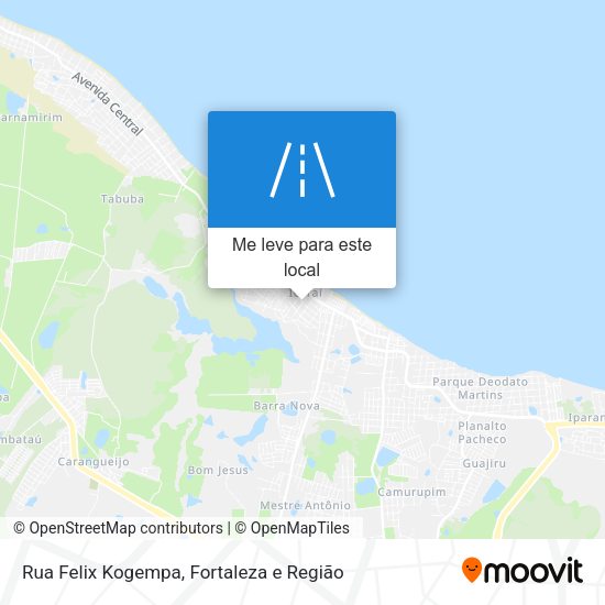 Rua Felix Kogempa mapa
