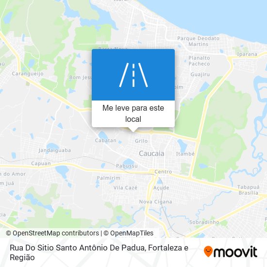 Rua Do Sitio Santo Antônio De Padua mapa