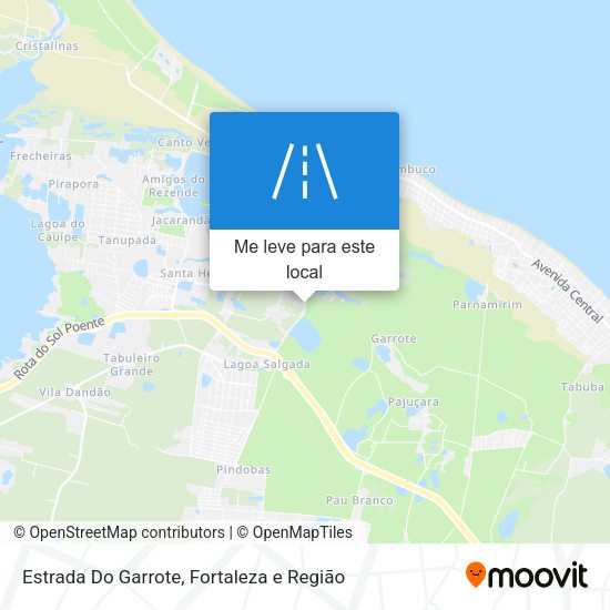 Estrada Do Garrote mapa