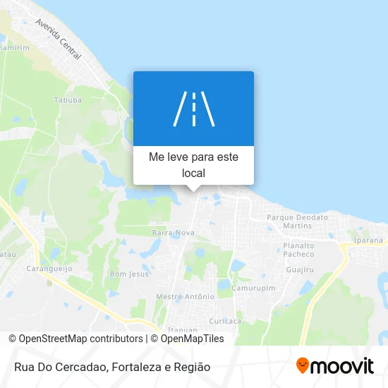 Rua Do Cercadao mapa