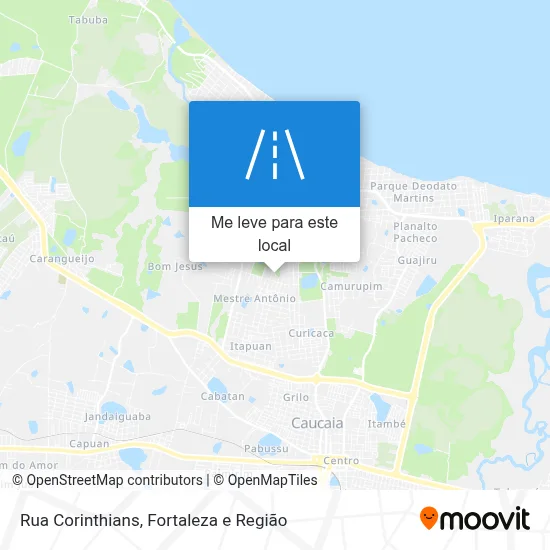 Rua Corinthians mapa