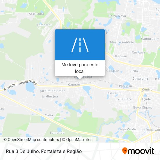 Rua 3 De Julho mapa
