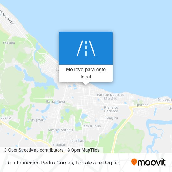 Rua Francisco Pedro Gomes mapa