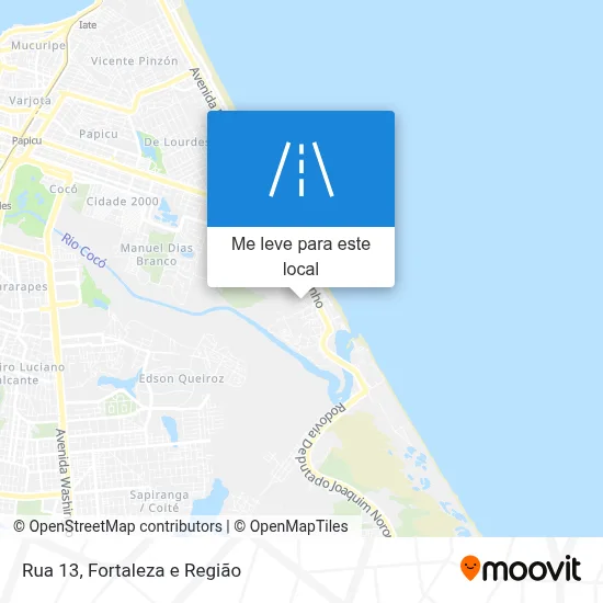 Rua 13 mapa