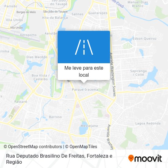 Rua Deputado Brasilino De Freitas mapa