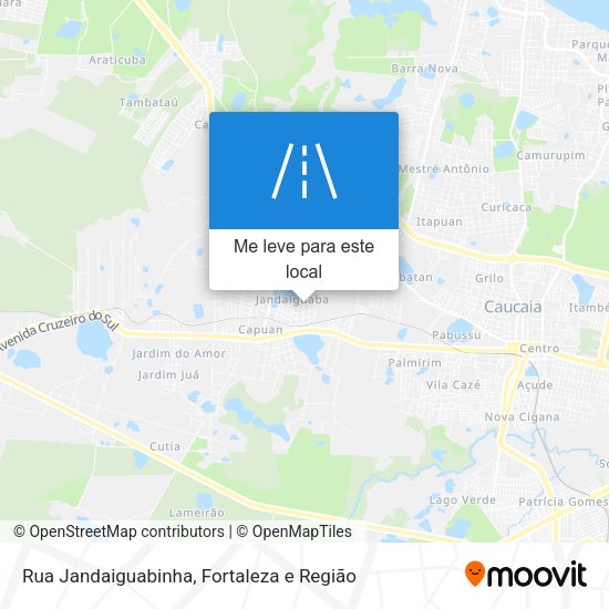 Rua Jandaiguabinha mapa