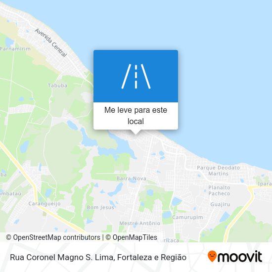 Rua Coronel Magno S. Lima mapa