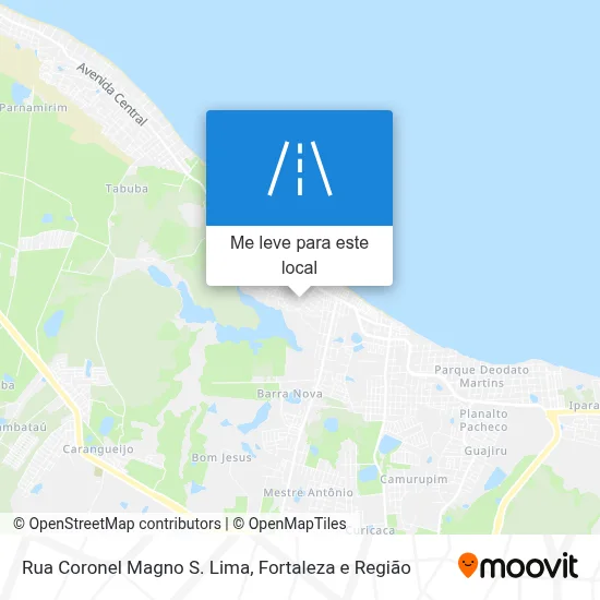 Rua Coronel Magno S. Lima mapa