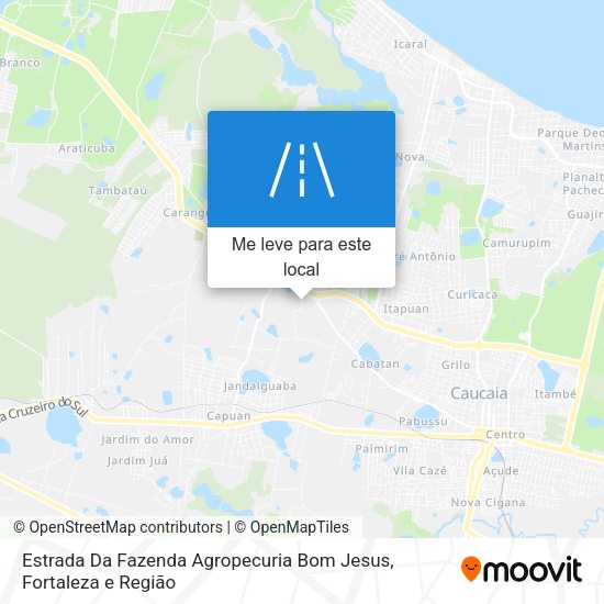 Estrada Da Fazenda Agropecuria Bom Jesus mapa