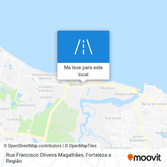Rua Francisco Oliveira Magalhães mapa