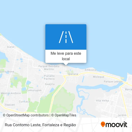 Rua Contomo Leste mapa