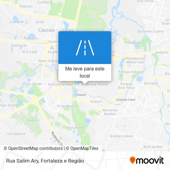 Rua Salim Ary mapa