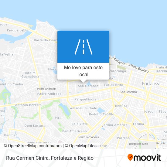 Rua Carmen Cinira mapa