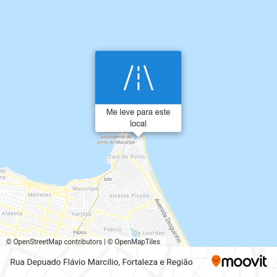 Rua Depuado Flávio Marcílio mapa