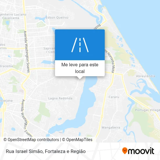 Rua Israel Simão mapa