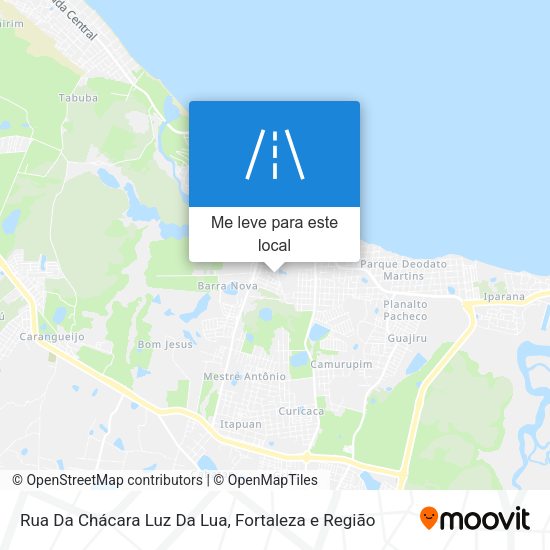 Rua Da Chácara Luz Da Lua mapa