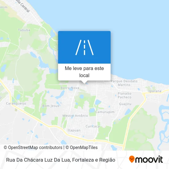 Rua Da Chácara Luz Da Lua mapa