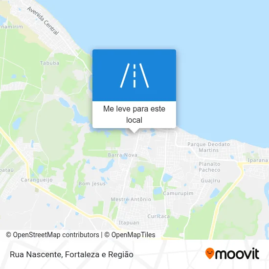 Rua Nascente mapa
