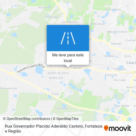 Rua Governador Placido Aderaldo Castelo mapa