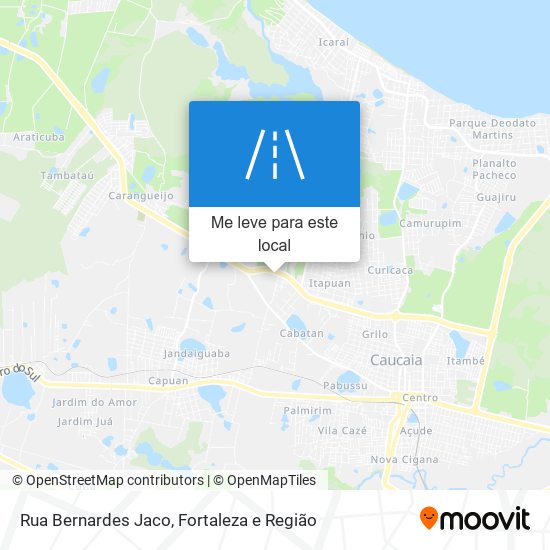 Rua Bernardes Jaco mapa