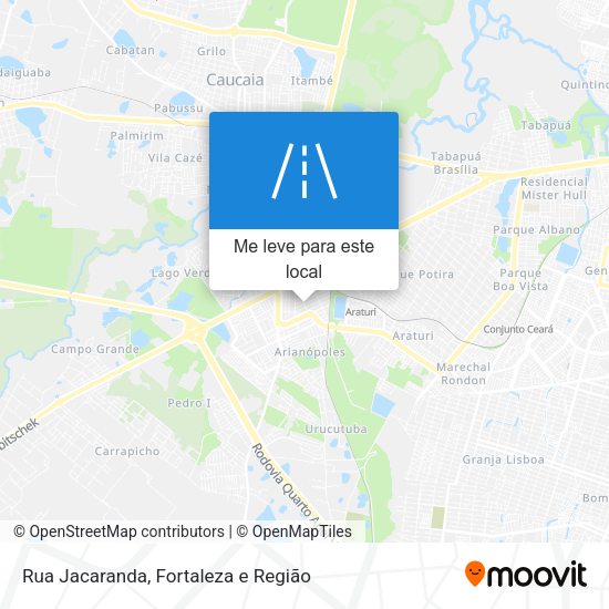 Rua Jacaranda mapa