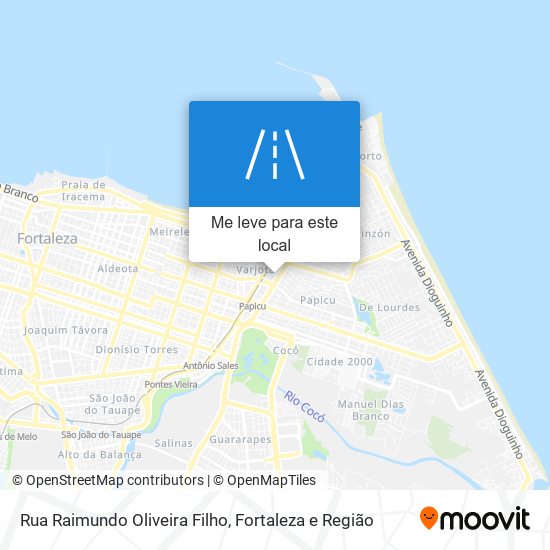 Rua Raimundo Oliveira Filho mapa