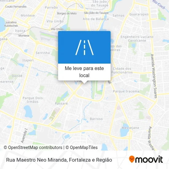 Rua Maestro Neo Miranda mapa