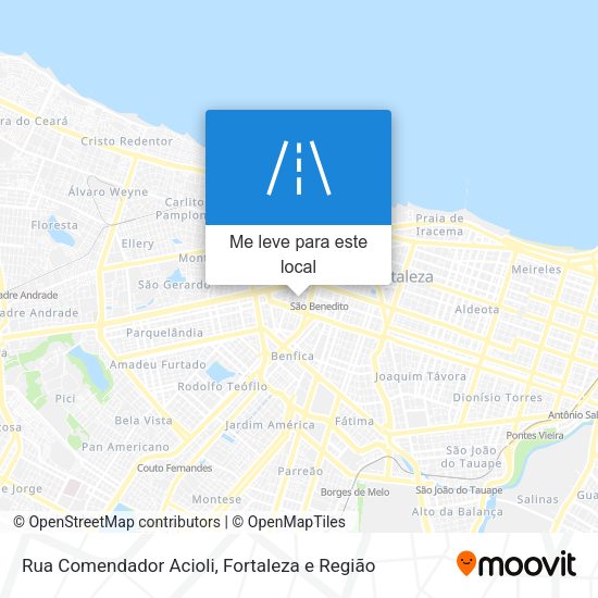 Rua Comendador Acioli mapa