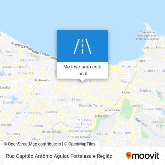 Rua Capitão Antônio Agular mapa