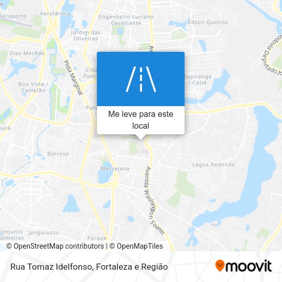Rua Tomaz Idelfonso mapa
