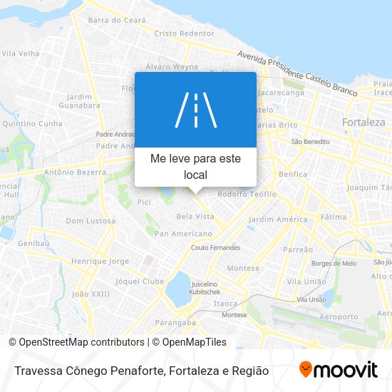Travessa Cônego Penaforte mapa