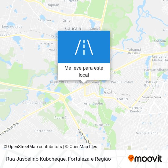 Rua Juscelino Kubcheque mapa