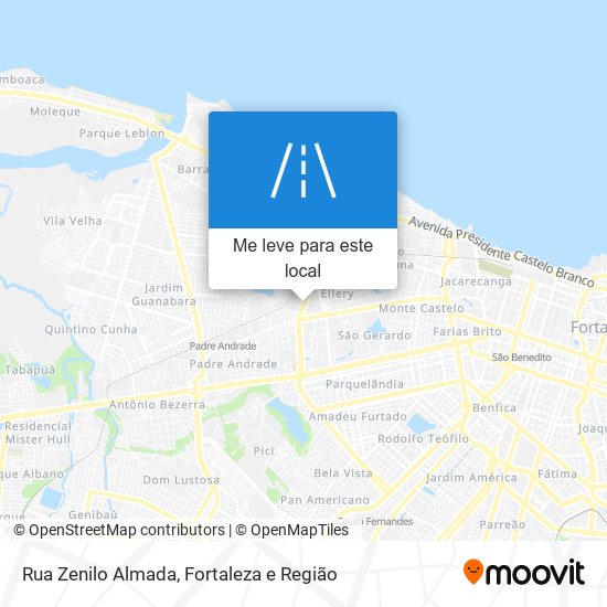 Rua Zenilo Almada mapa