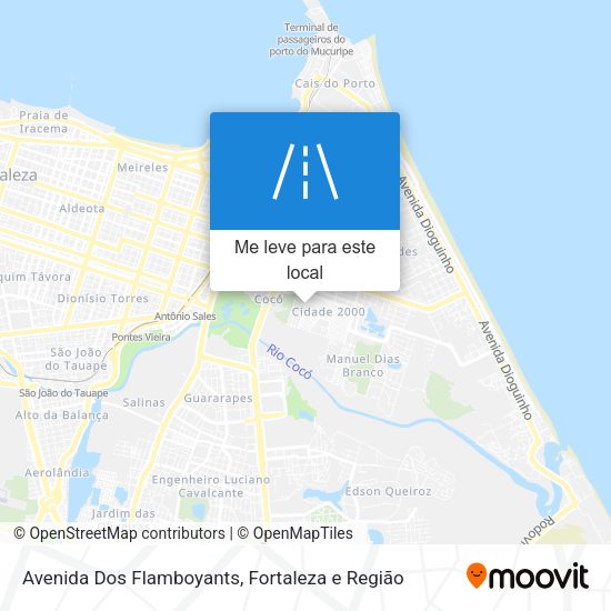 Avenida Dos Flamboyants mapa