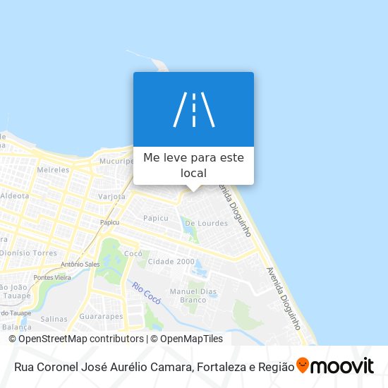 Rua Coronel José Aurélio Camara mapa