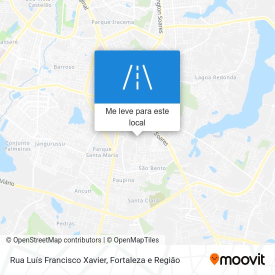 Rua Luís Francisco Xavier mapa