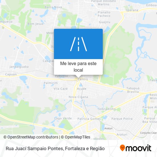 Rua Juací Sampaio Pontes mapa