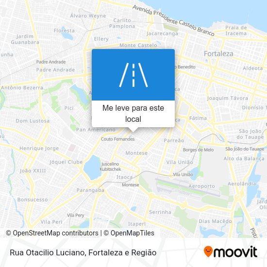 Rua Otacilio Luciano mapa