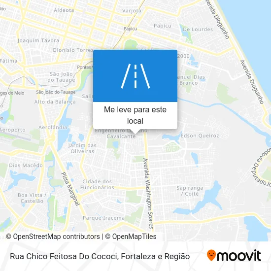 Rua Chico Feitosa Do Cococi mapa