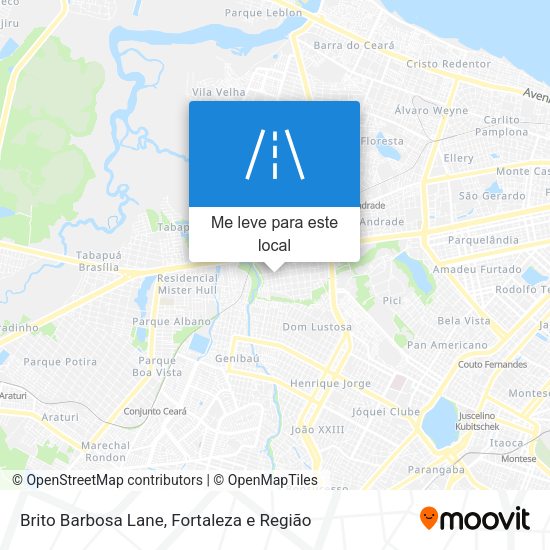 Brito Barbosa Lane mapa